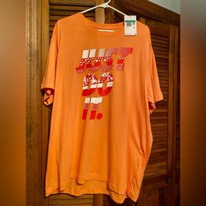 Nike Men's Orange 'Just Do It' Tee